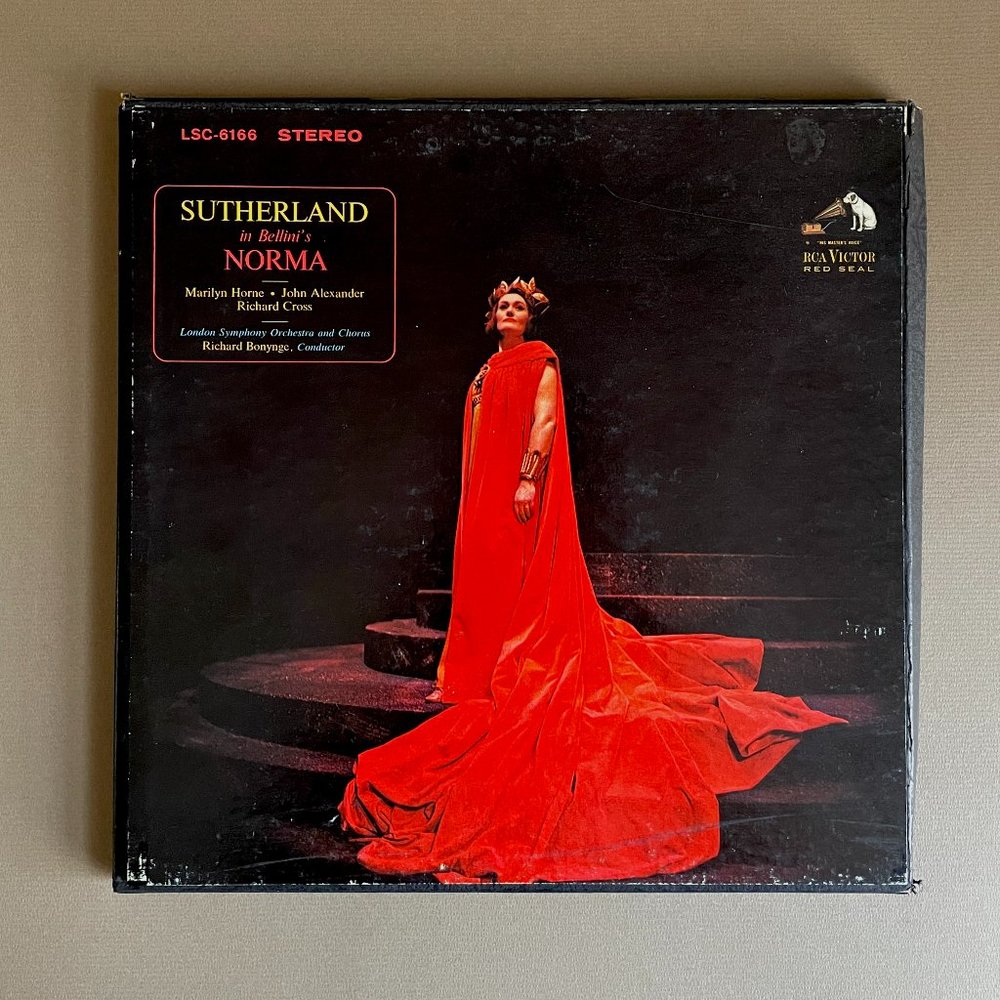 Vintage 1965 Opera on Vinyl 3-LP Box Set - Joan Sutherland in Bellini's 'Norma'
